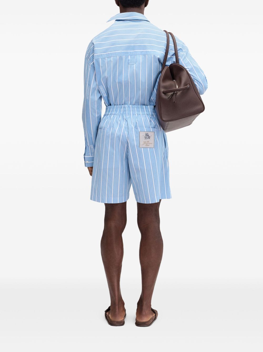 Jacquemus Shorts Clear Blue Cotton