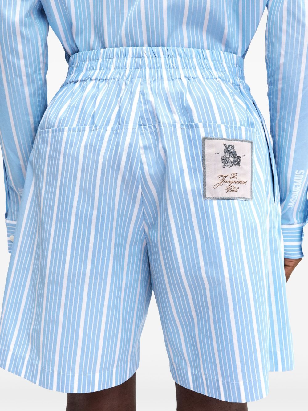 Jacquemus Shorts Clear Blue Cotton