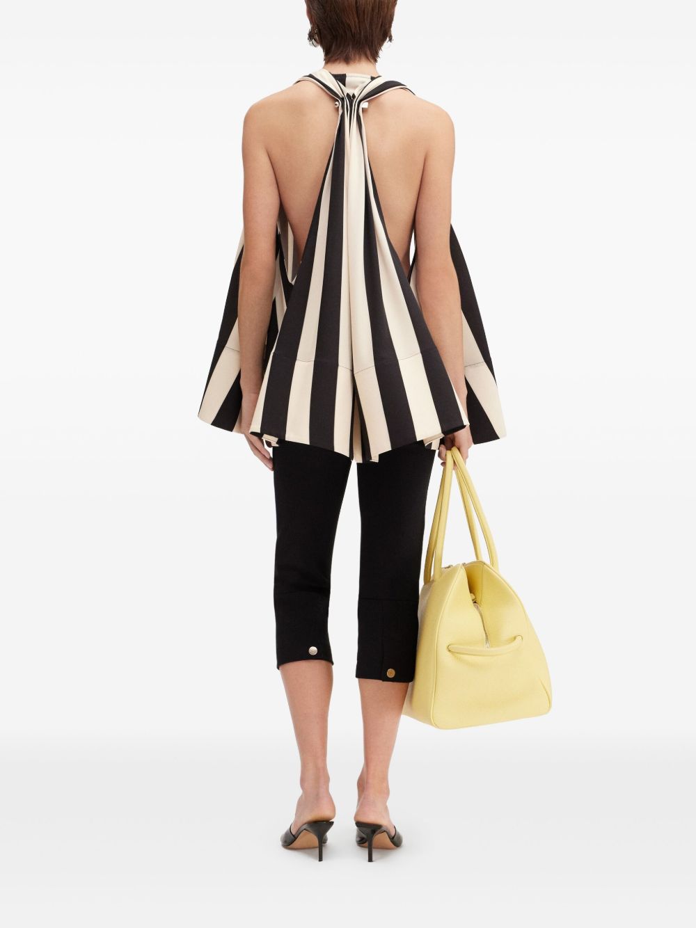 Jacquemus Top Black Polyester Elastane