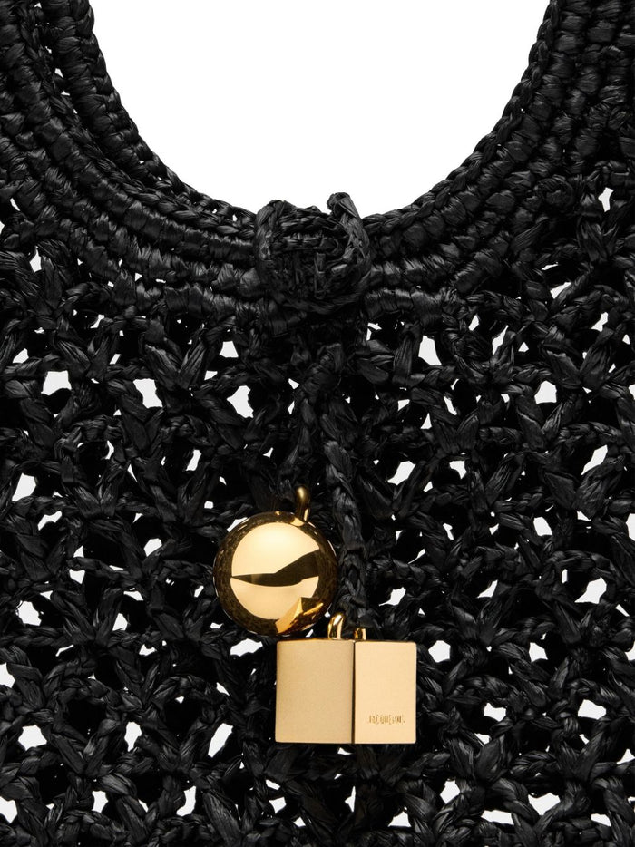 Jacquemus Bags Black Raffia