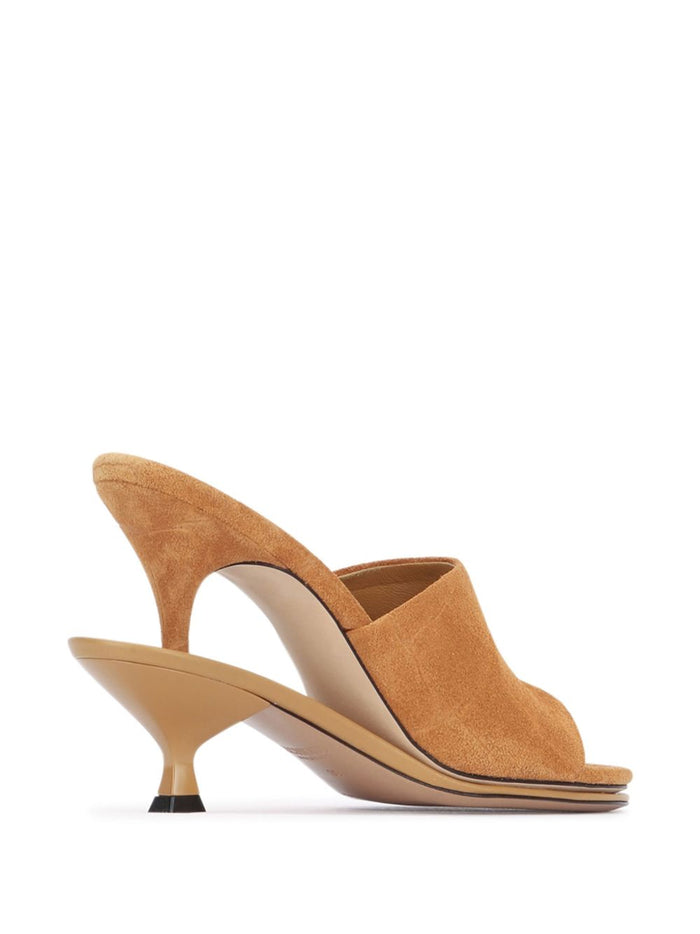 JACQUEMUS Sandals Camel Calf Leather