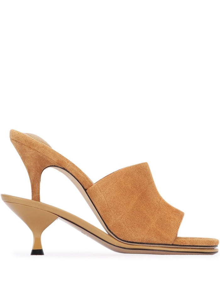 JACQUEMUS Sandals Camel Calf Leather