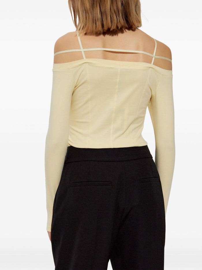 Jacquemus Top Yellow Cotton