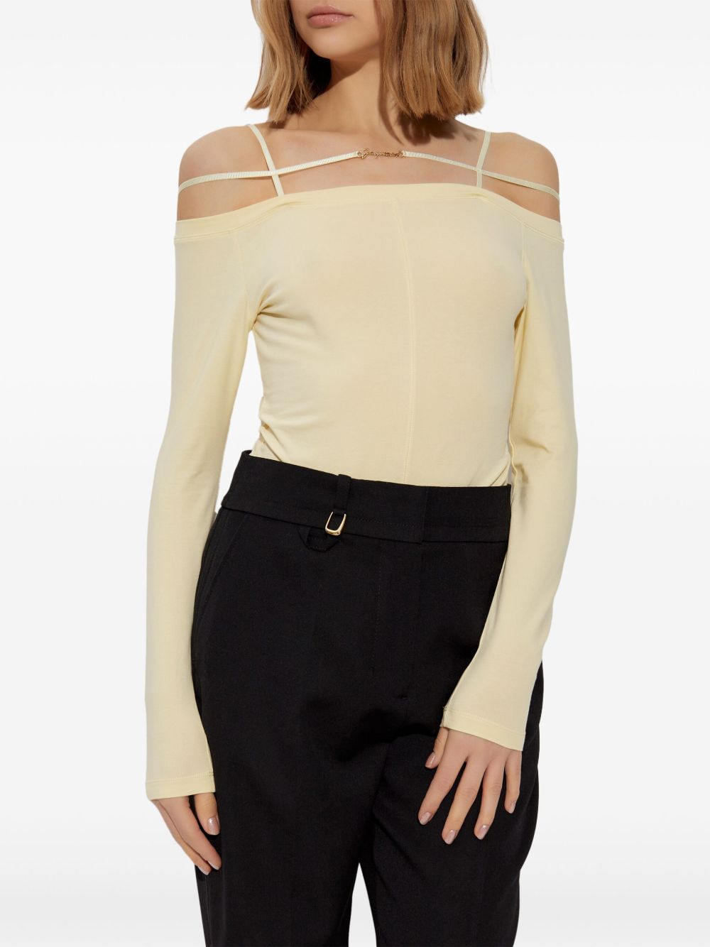 Jacquemus Top Yellow Cotton