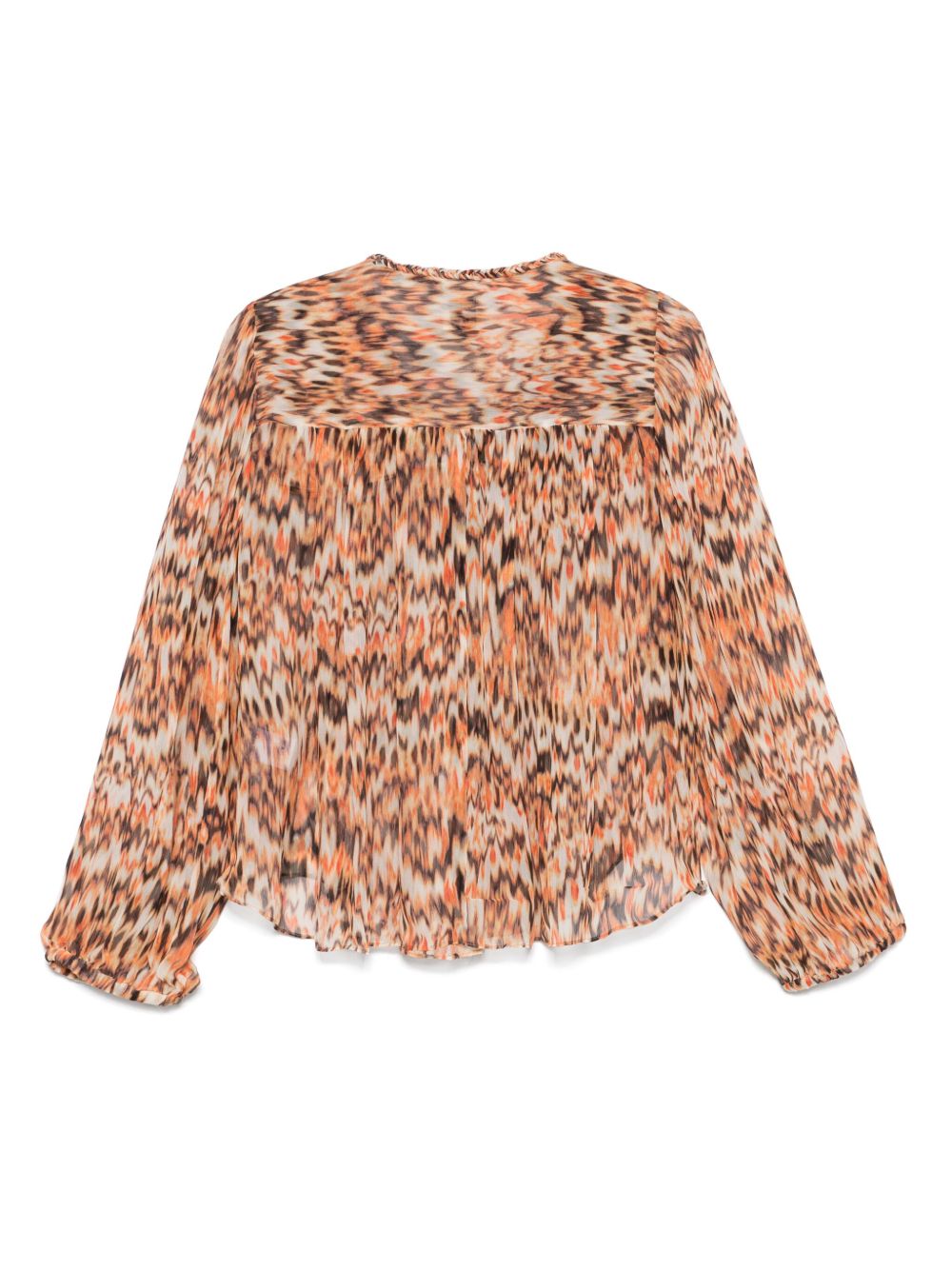 Isabel Marant Top Orange Silk