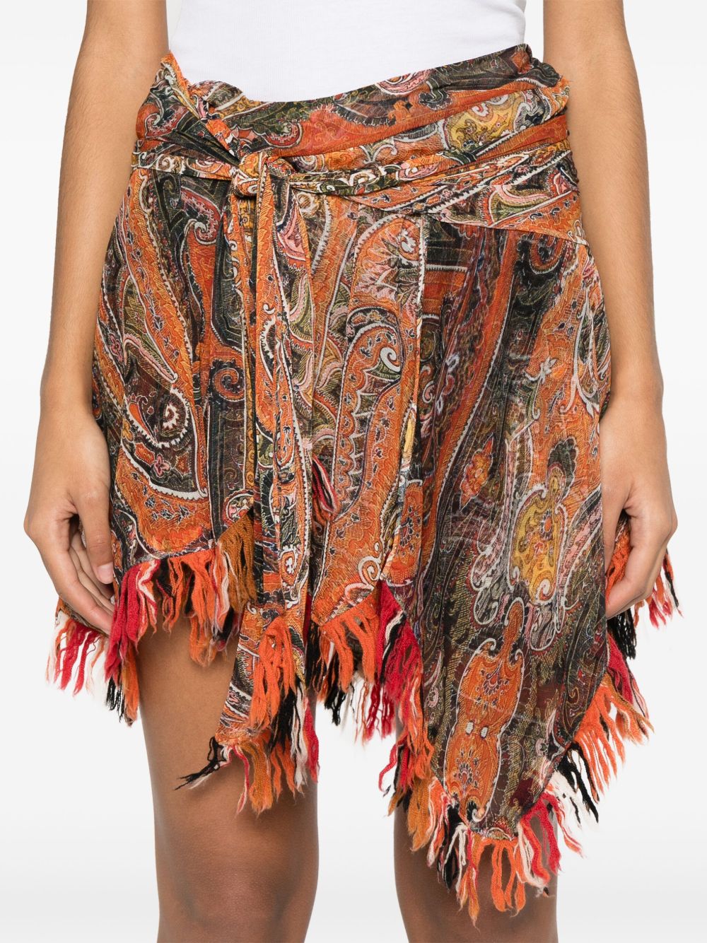 Isabel Marant Skirts Orange Polyammide Virgin Wool