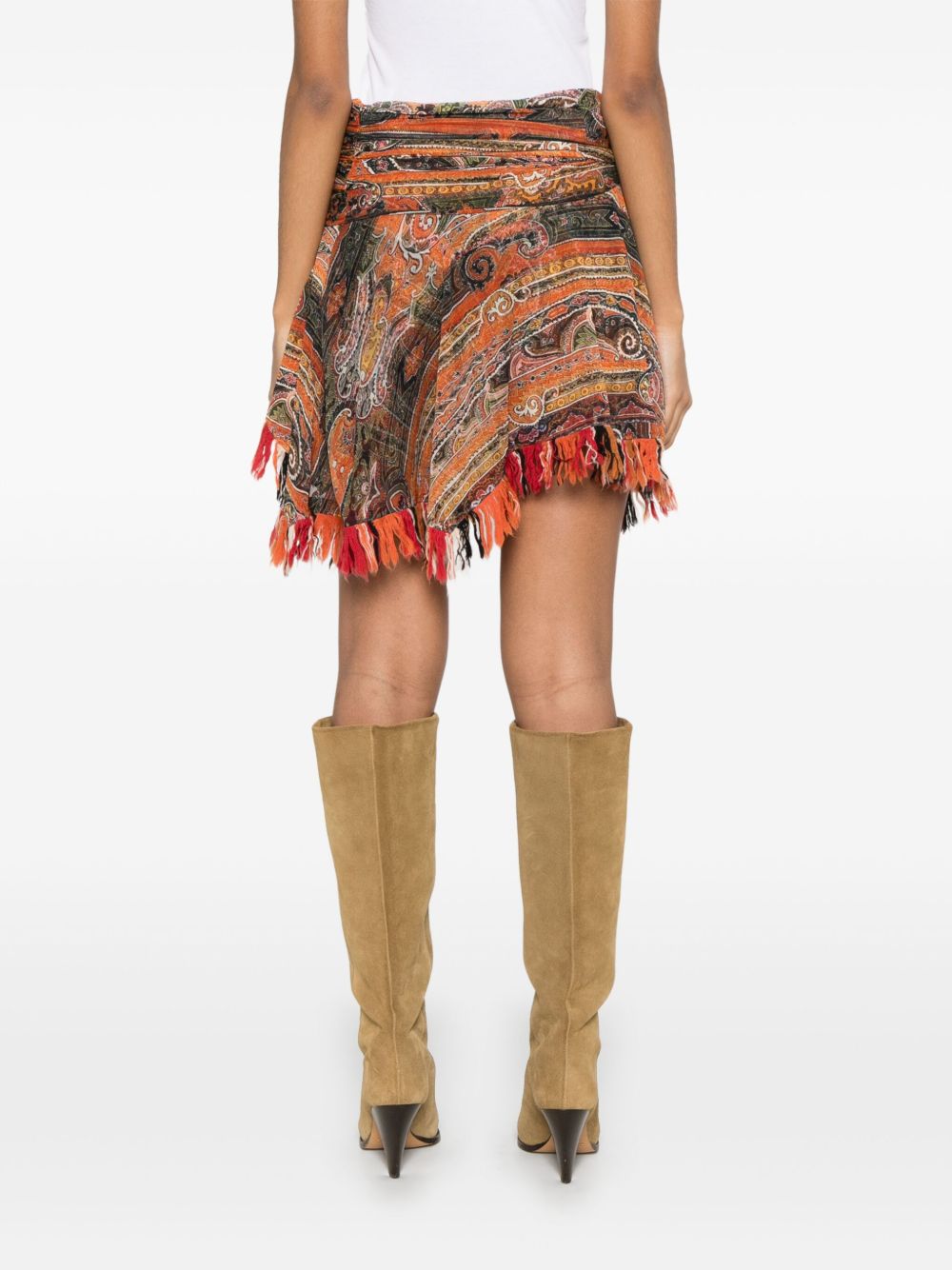 Isabel Marant Skirts Orange Polyammide Virgin Wool