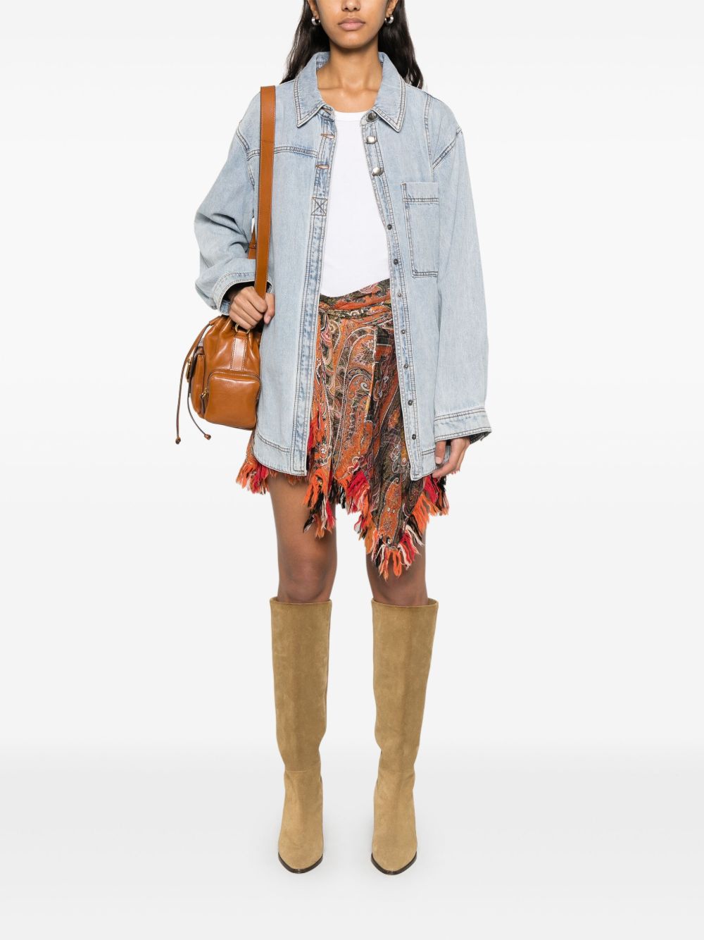 Isabel Marant Skirts Orange Polyammide Virgin Wool