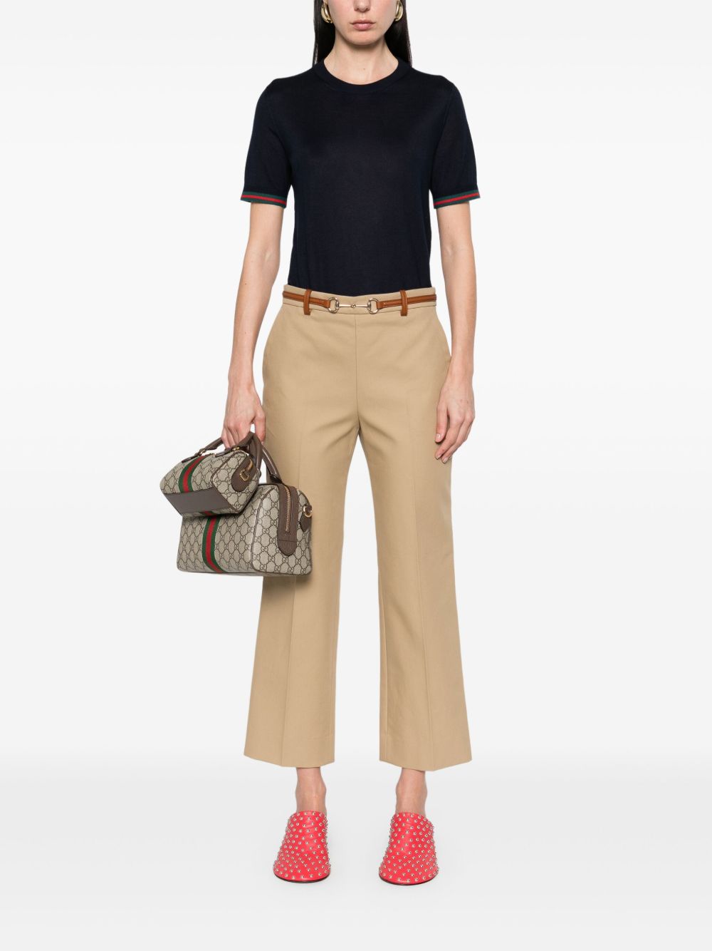 Gucci Top Blue Cashmere
