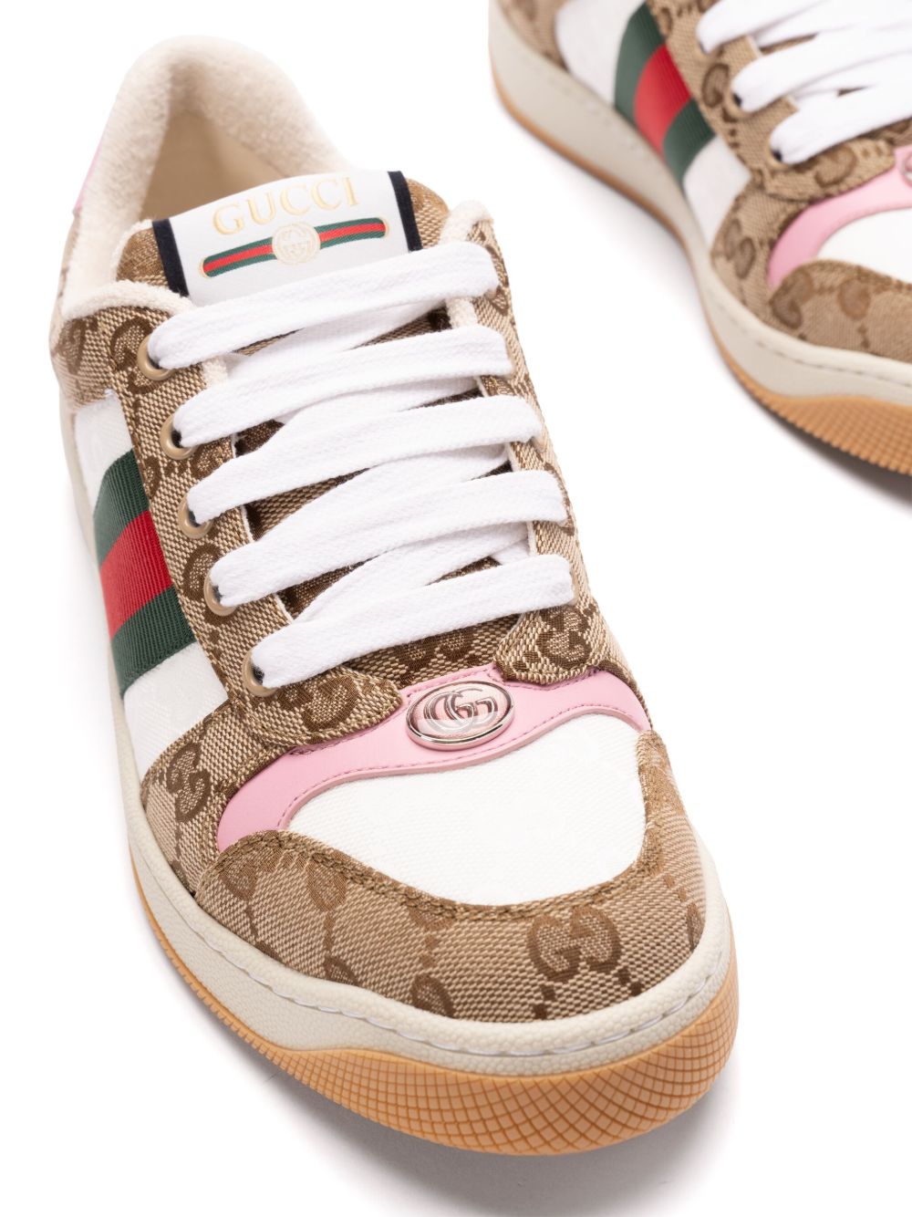 Gucci Sneakers Beige Leather