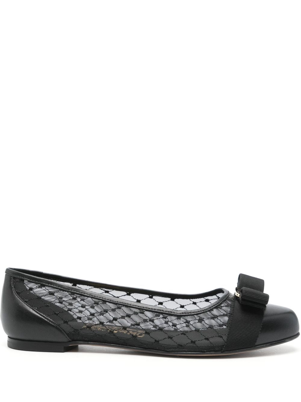 Ferragamo Flat Shoes Black Outer: Fabric