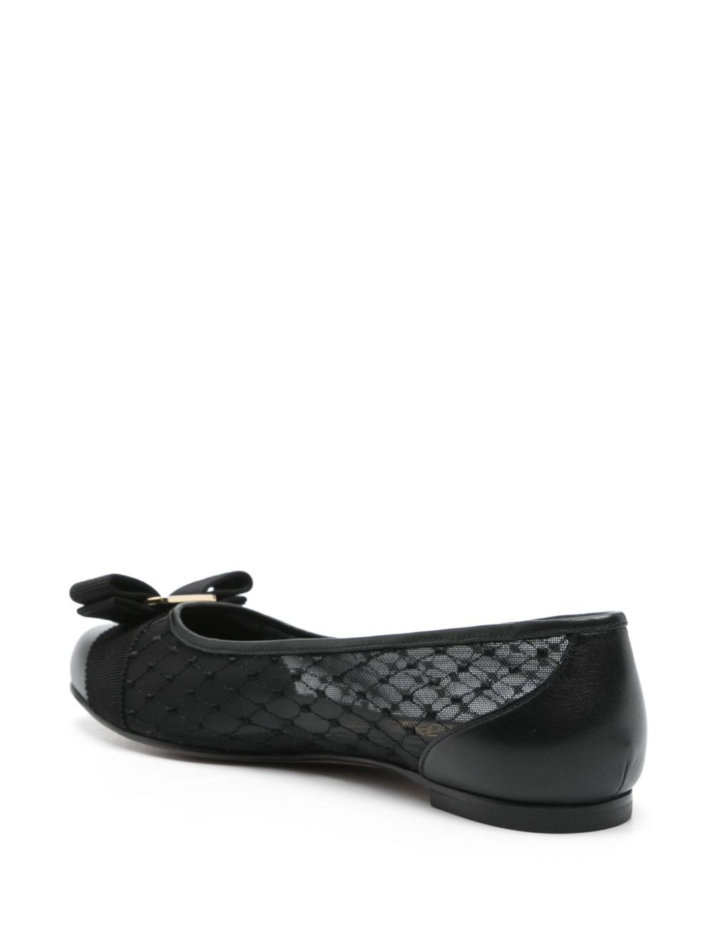 Ferragamo Flat Shoes Black Outer: Fabric