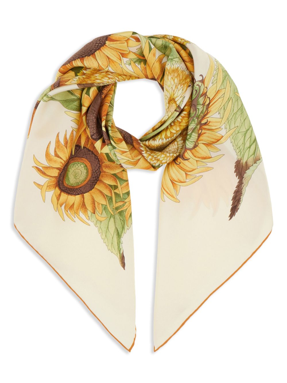 Ferragamo Scarfs Ivory Silk