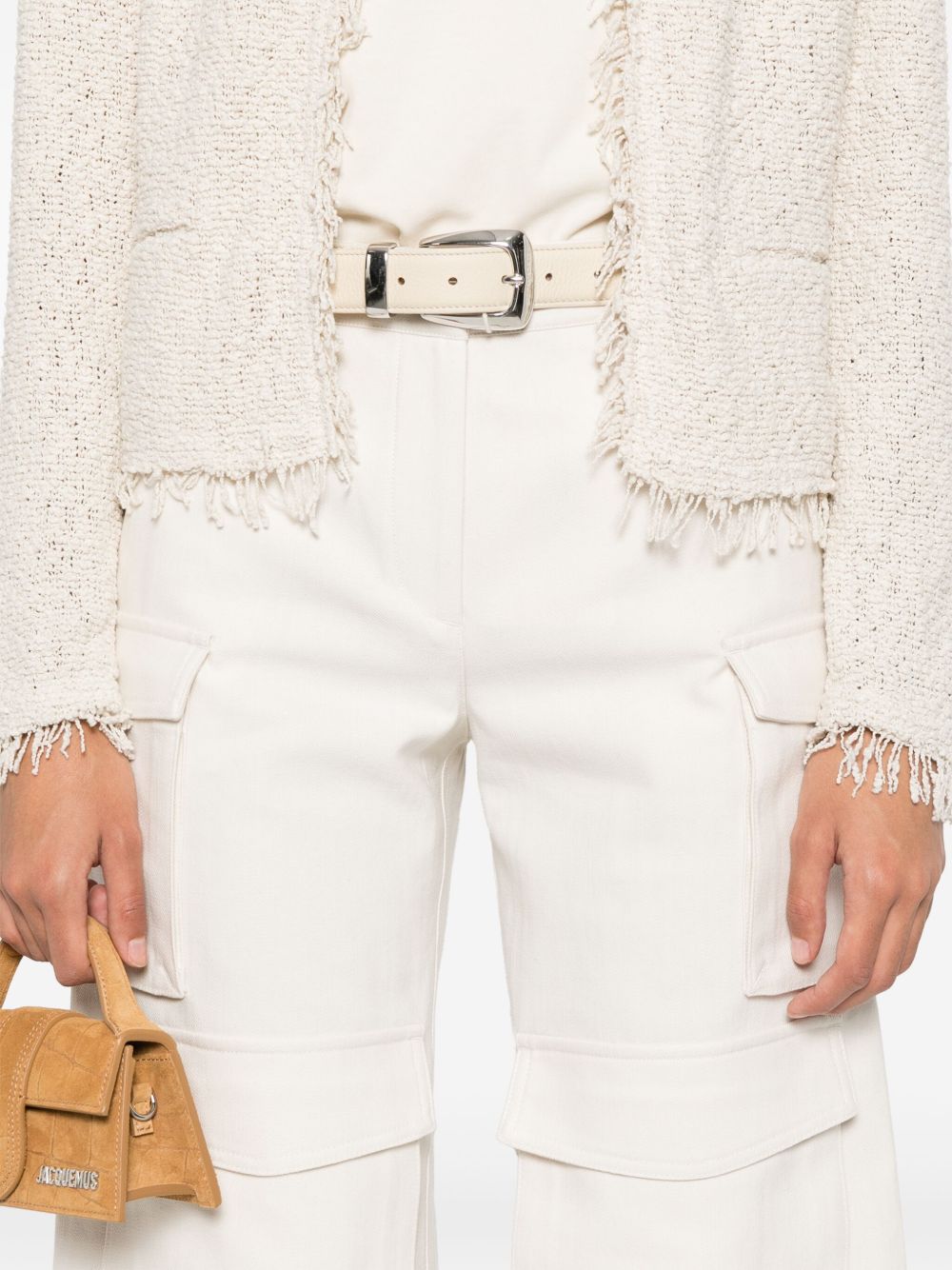 Iro Trousers Beige Cotton Lyocell