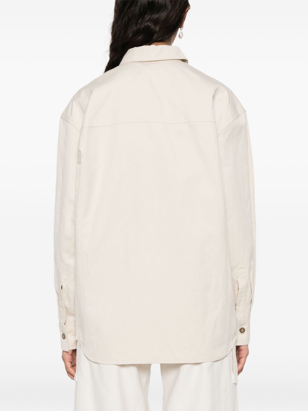 Iro Shirts Beige Cotton Linen