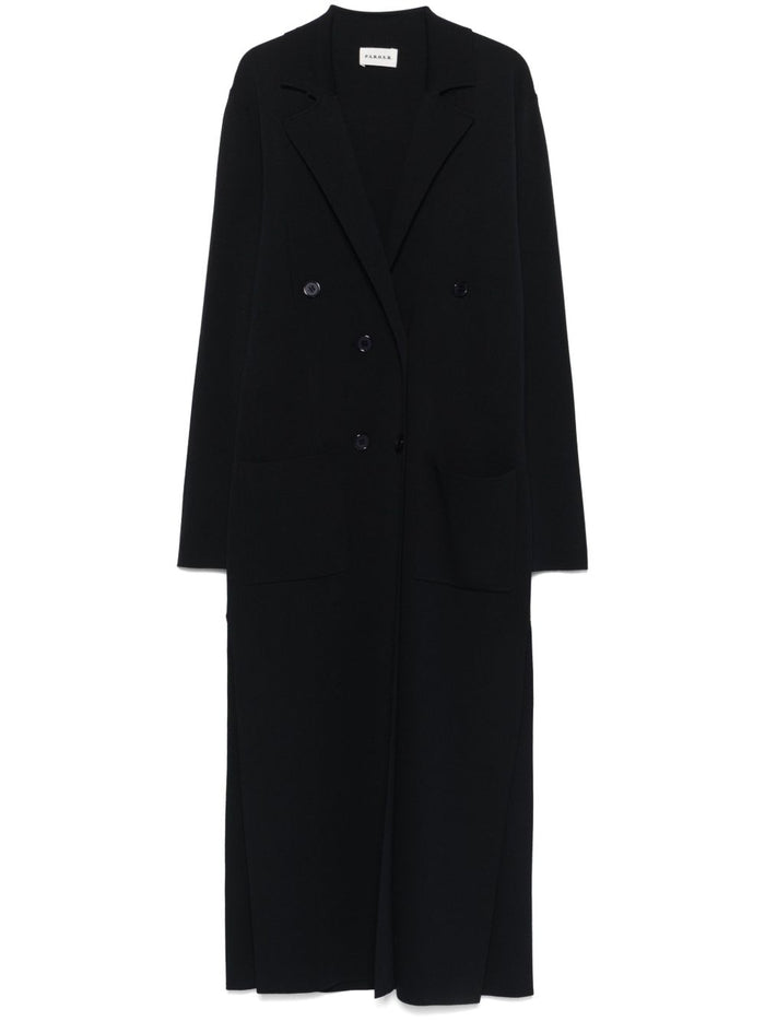 Parosh Coats Blue Viscose Polyamide