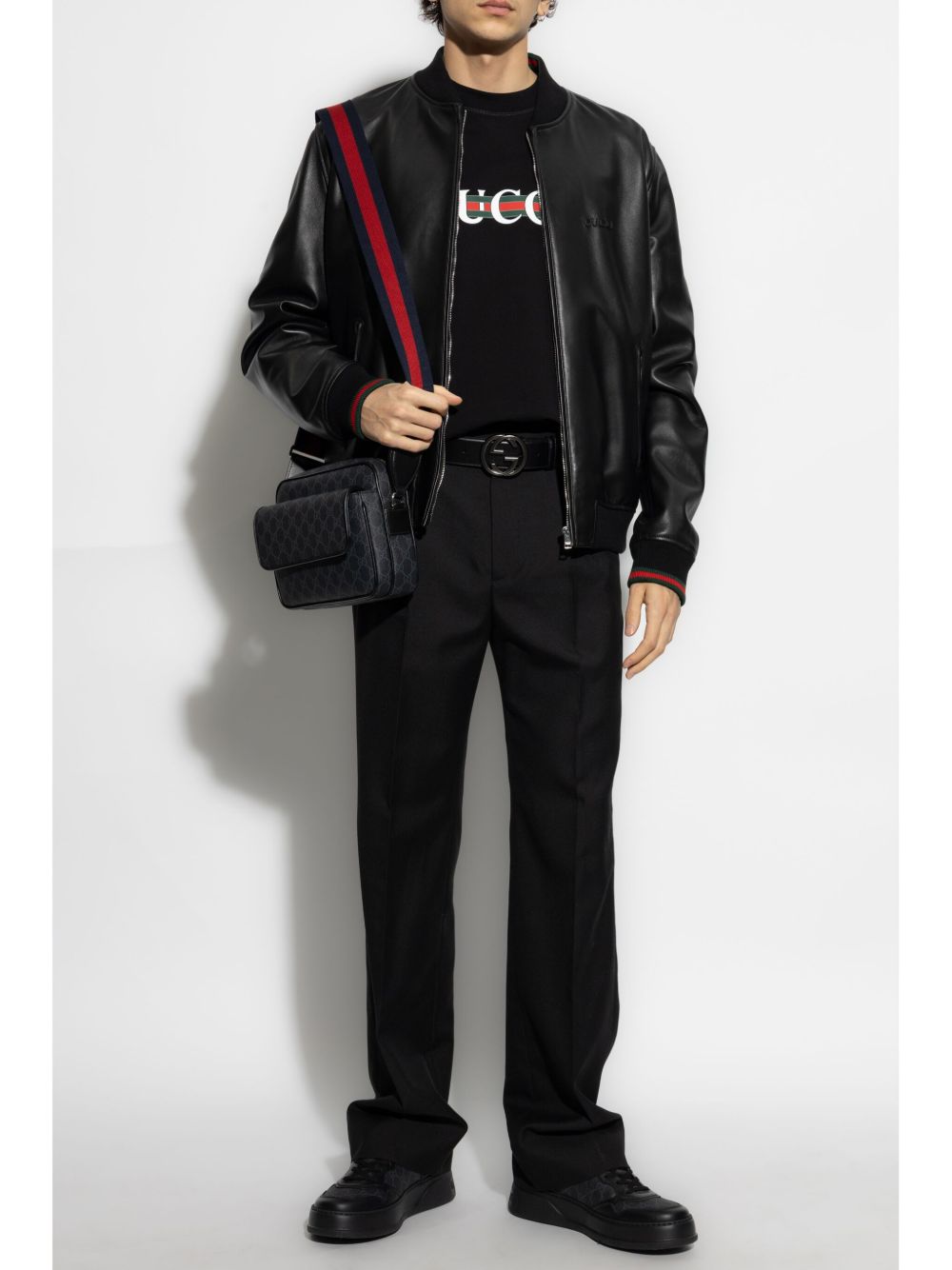 Gucci T-Shirts And Polos Black Cotton