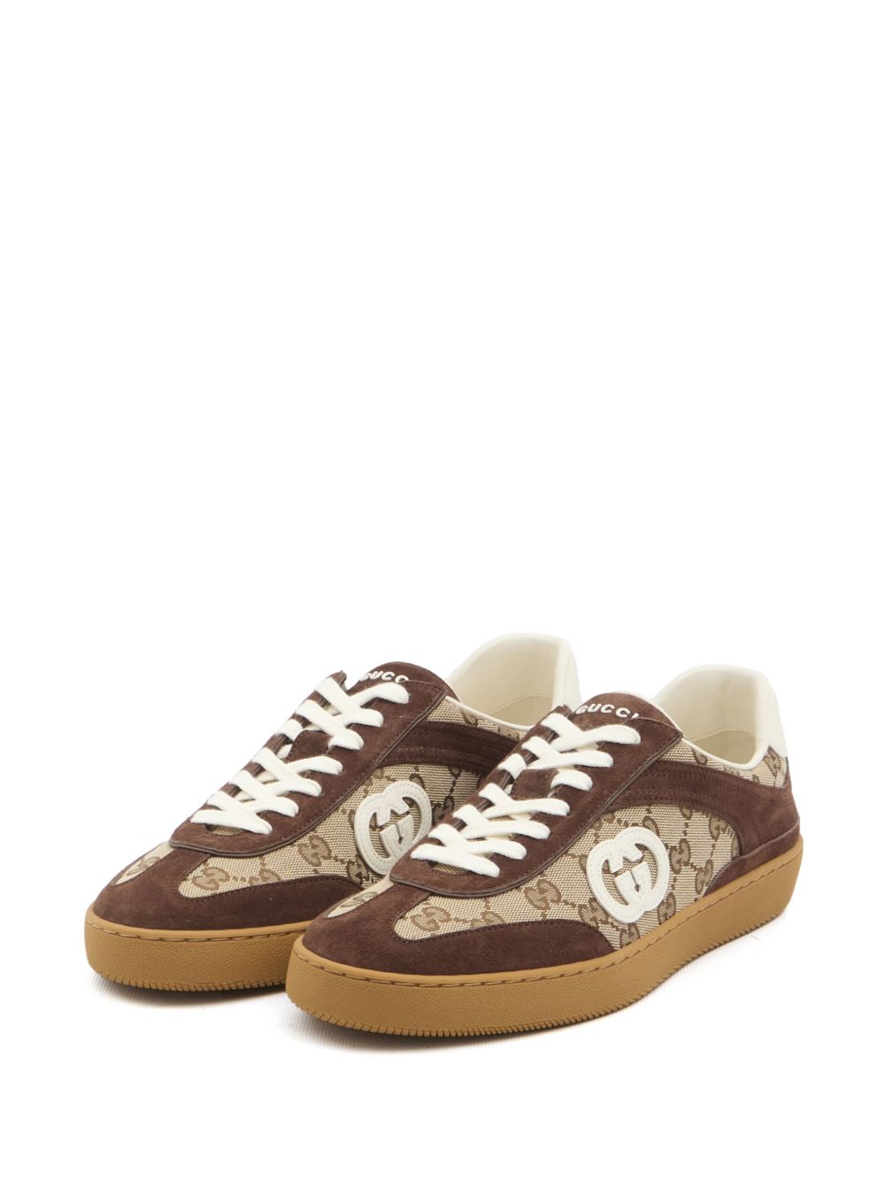 Gucci Sneakers Leather Brown Outer: Fabric