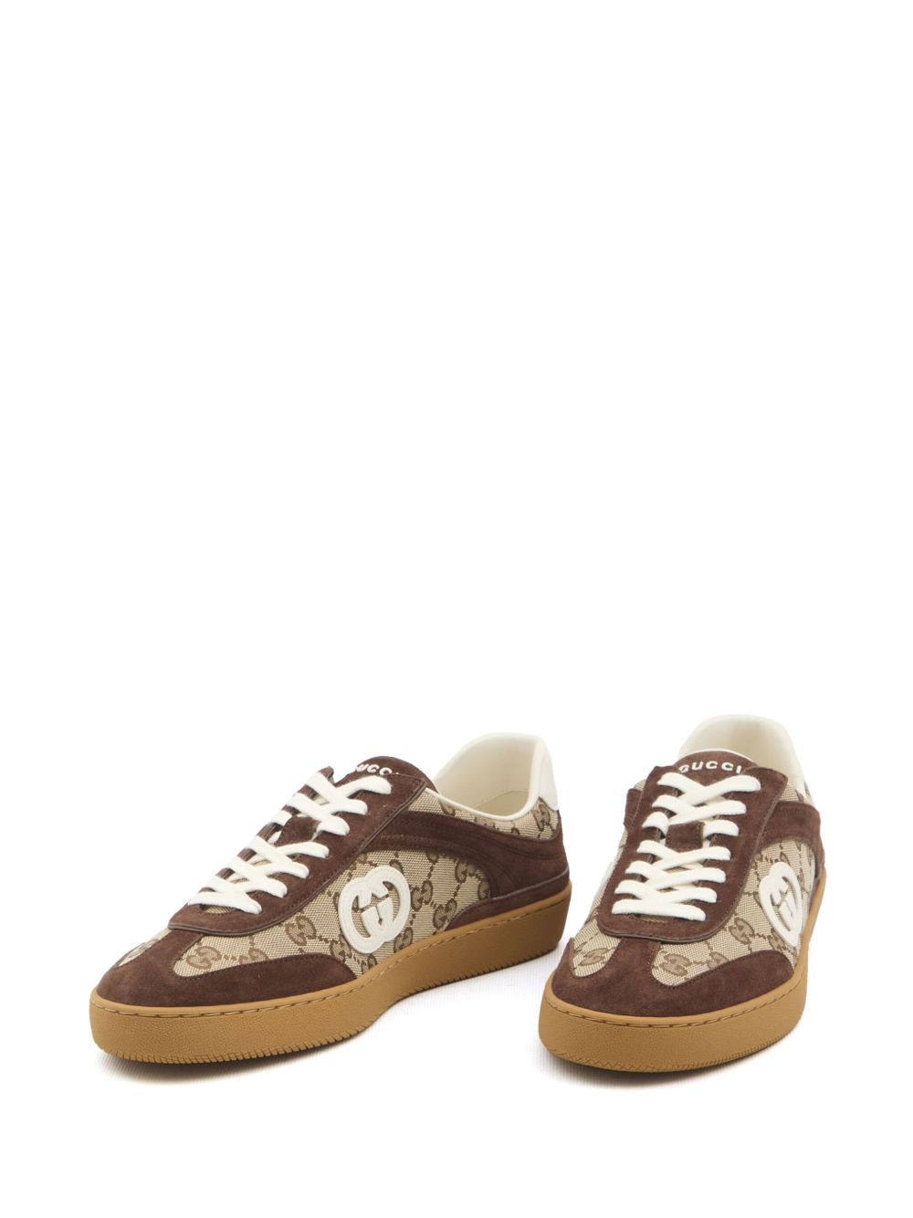 Gucci Sneakers Leather Brown Outer: Fabric