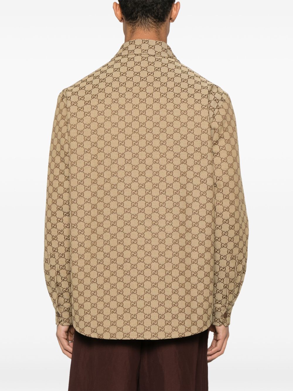Gucci Shirts Camel Outer: Cotton