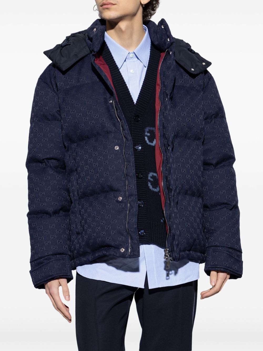 Gucci Coats Blue Outer: Cotton