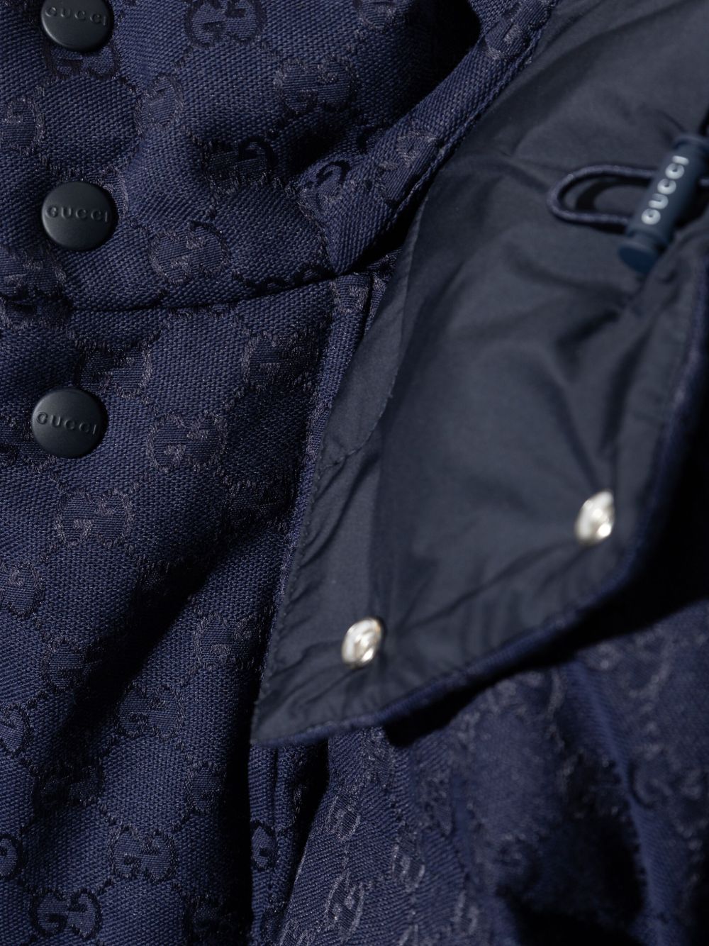 Gucci Coats Blue Outer: Cotton