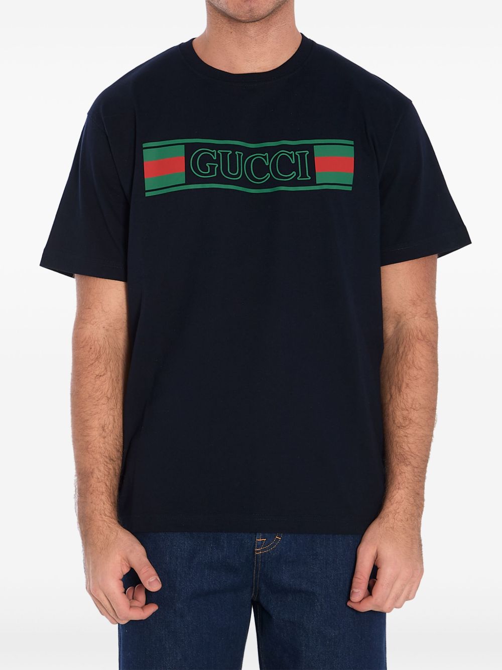 Gucci T-Shirts And Polos Blue Cotton