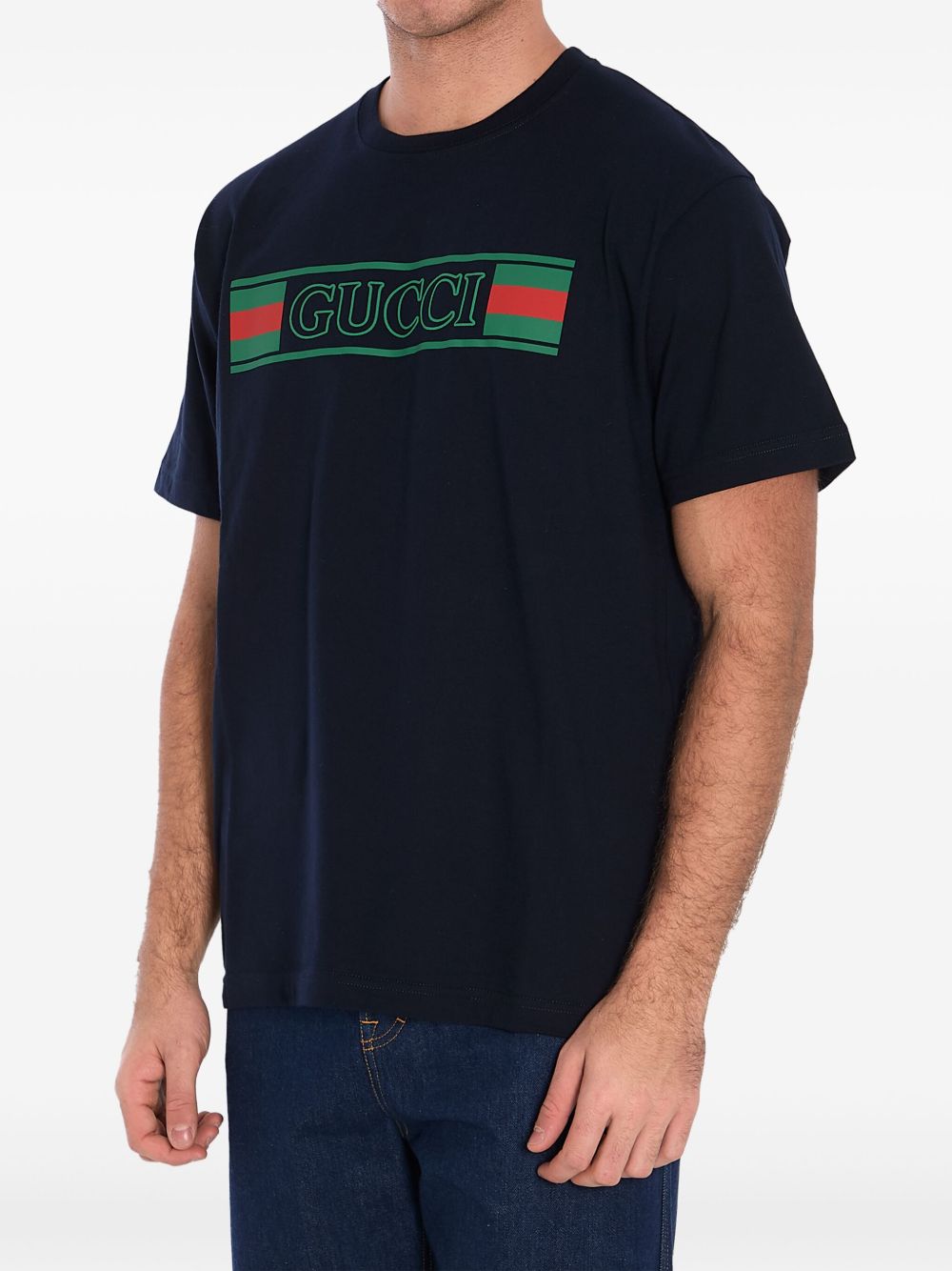 Gucci T-Shirts And Polos Blue Cotton