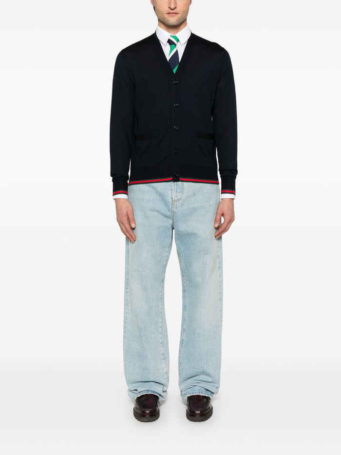 Gucci Sweaters Blue Wool