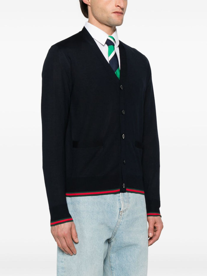 Gucci Sweaters Blue Wool