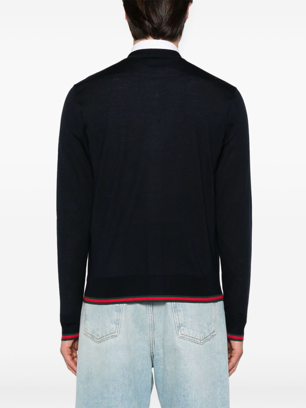 Gucci Sweaters Blue Wool