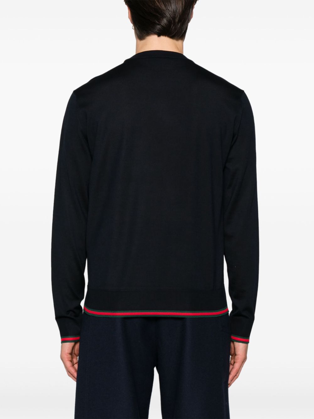 Gucci Sweaters Blue Wool
