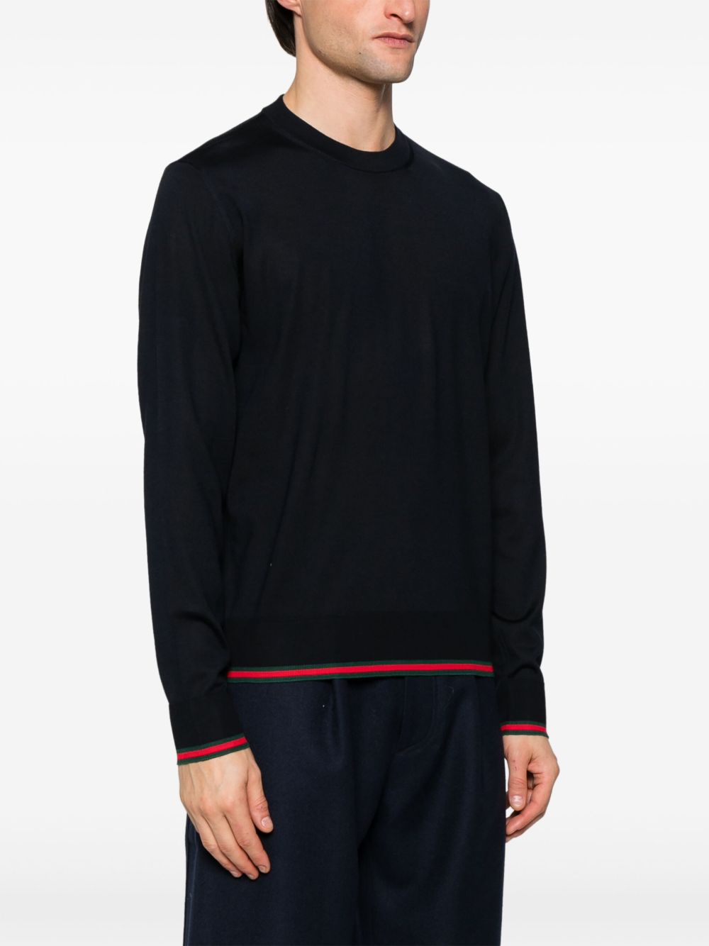 Gucci Sweaters Blue Wool