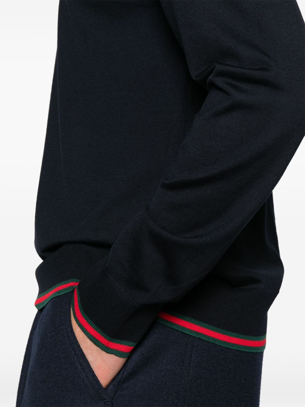 Gucci Sweaters Blue Wool
