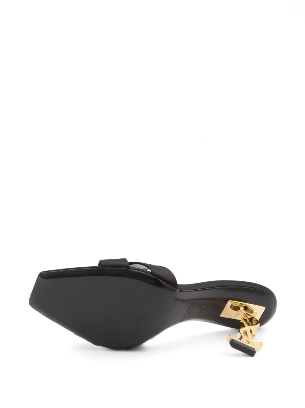 Saint Laurent Sandals Black Silk