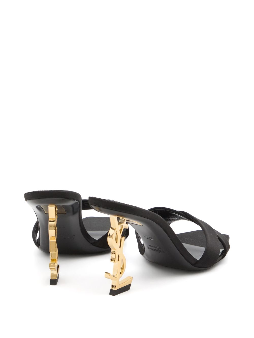 Saint Laurent Sandals Black Silk