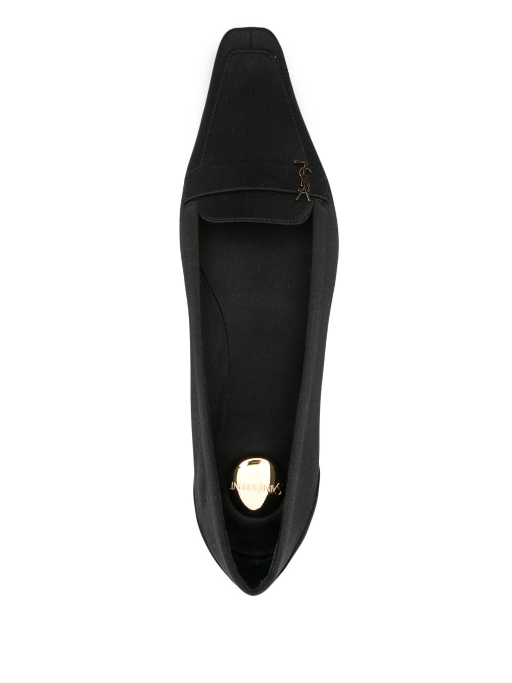 Saint Laurent Flat Shoes Black Lining: Fabric