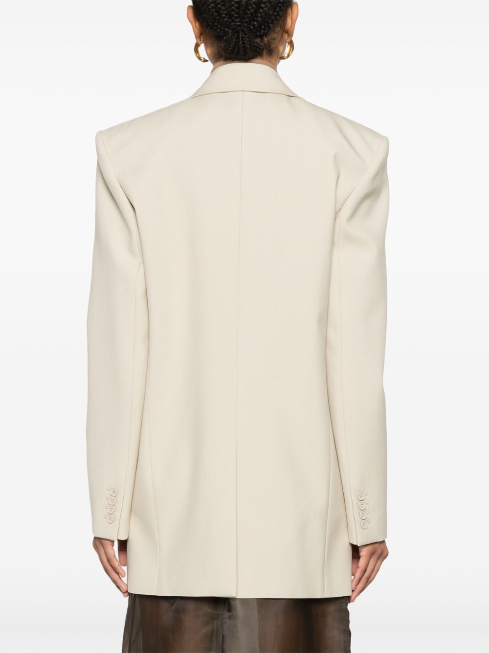 Saint Laurent Jackets Beige Lining: Silk Outer: Wool