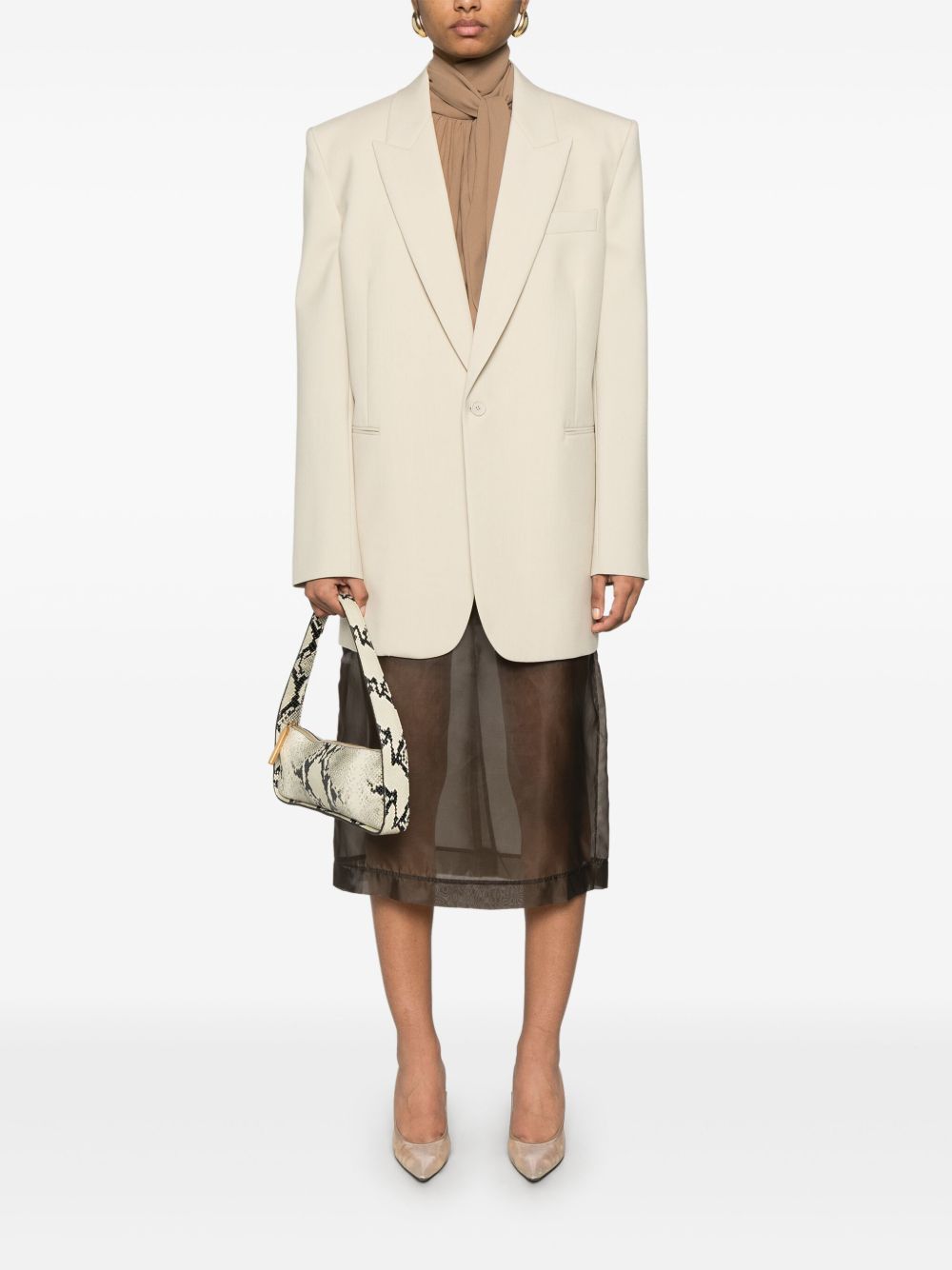 Saint Laurent Jackets Beige Lining: Silk Outer: Wool