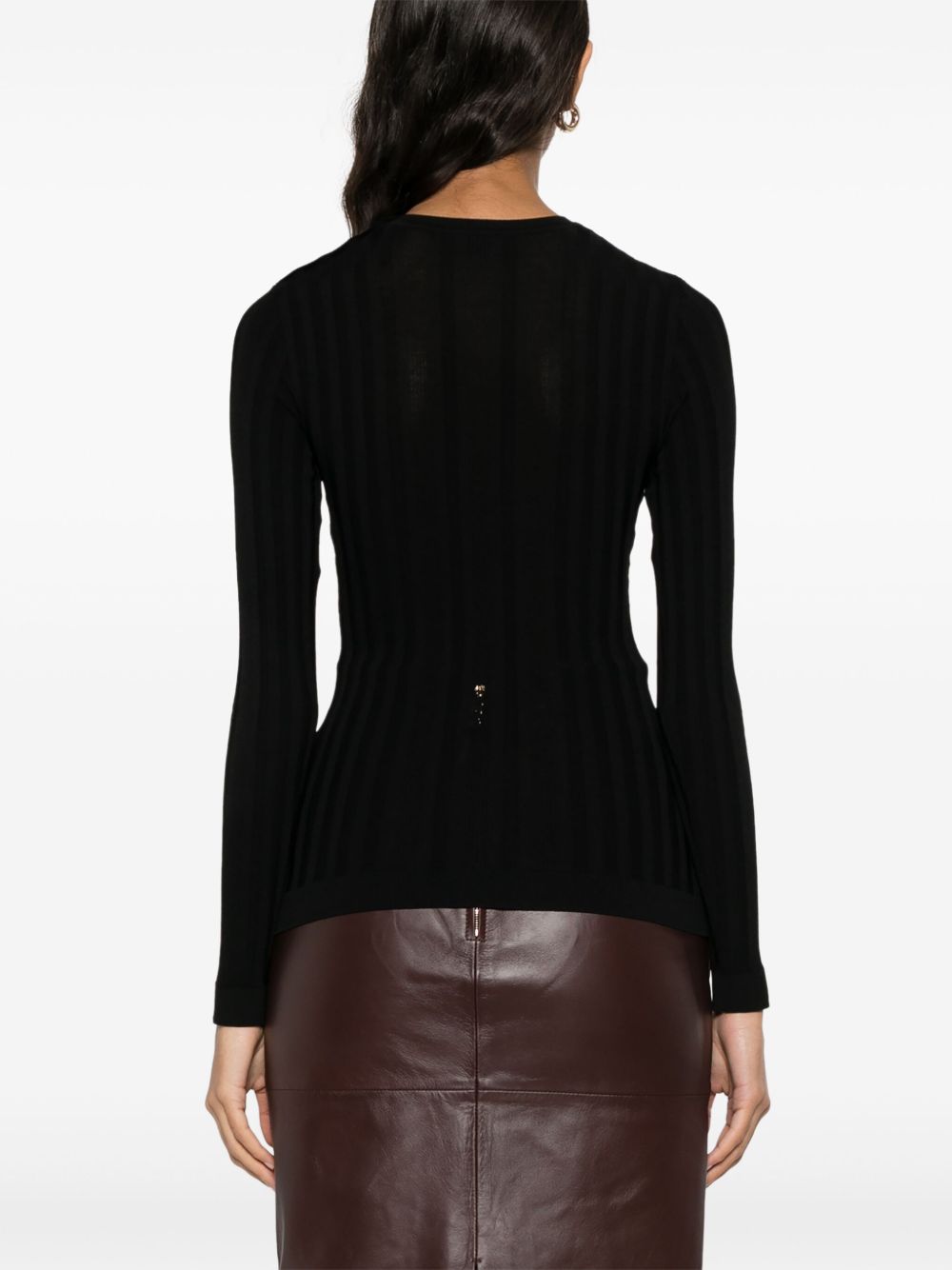 Elisabetta Franchi Sweaters Black Viscose Polyamide
