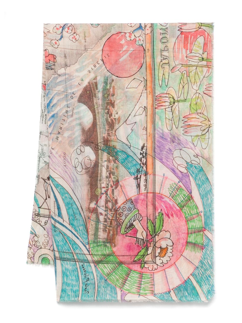 Faliero Sarti Scarfs Multicolour Modal Cotton Cashmere