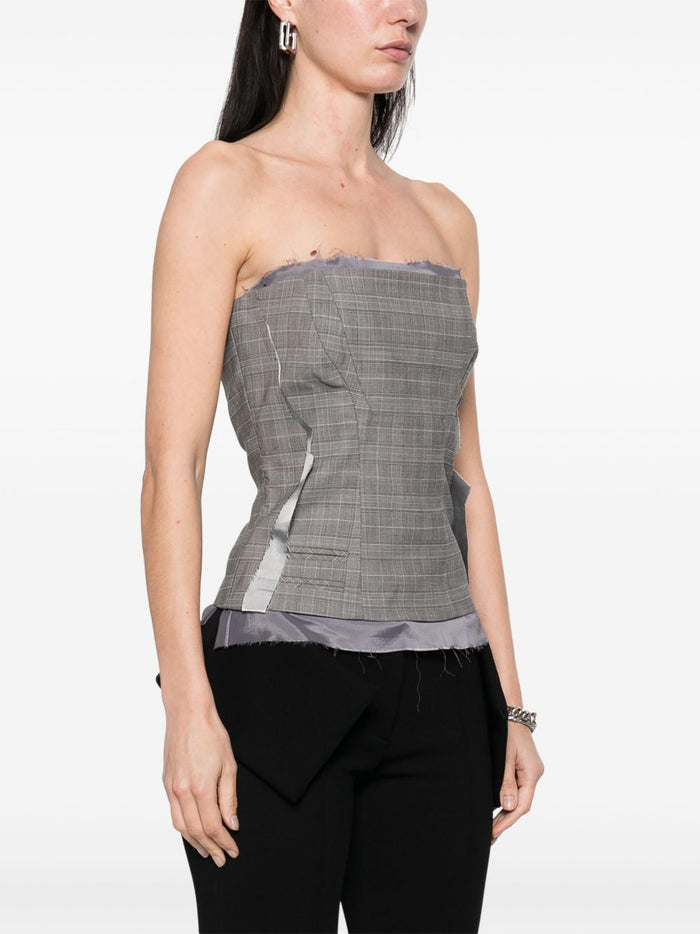 OTTOLINGER Top Grey Polyester Wool Elastane