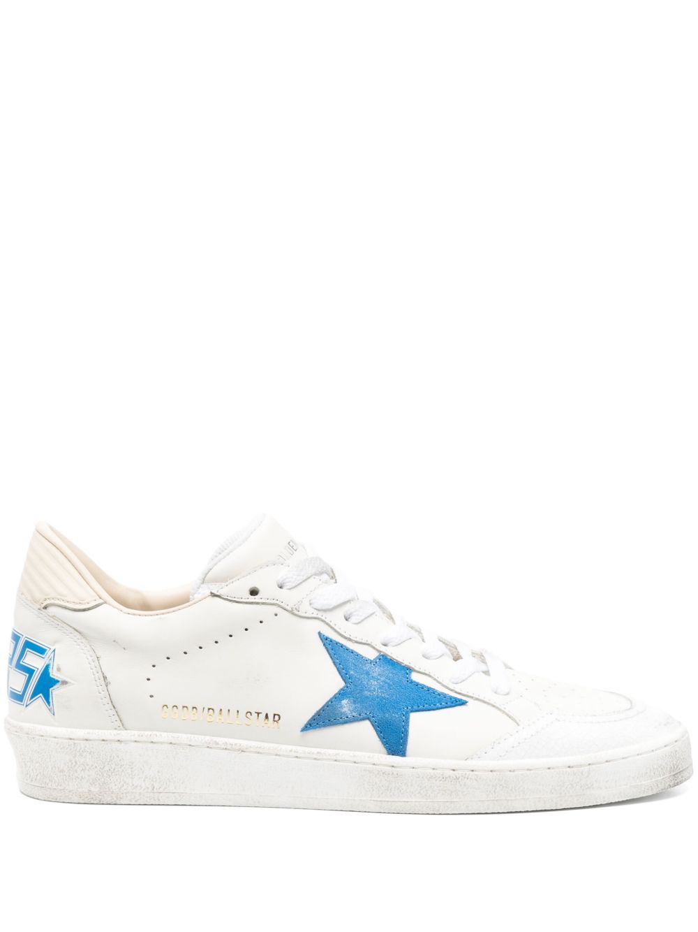 Golden Goose Sneakers Blue Calf Leather