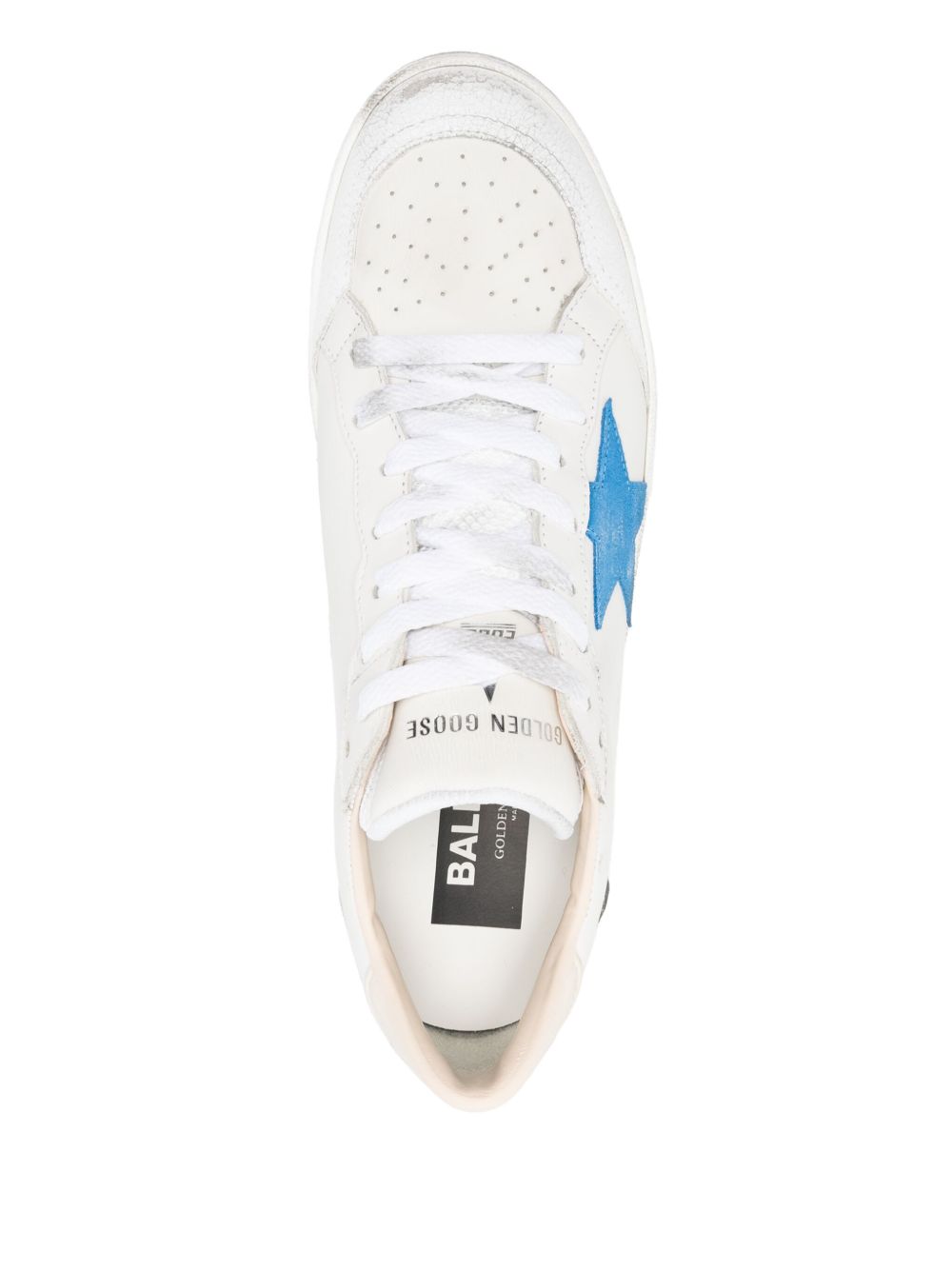 Golden Goose Sneakers Blue Calf Leather