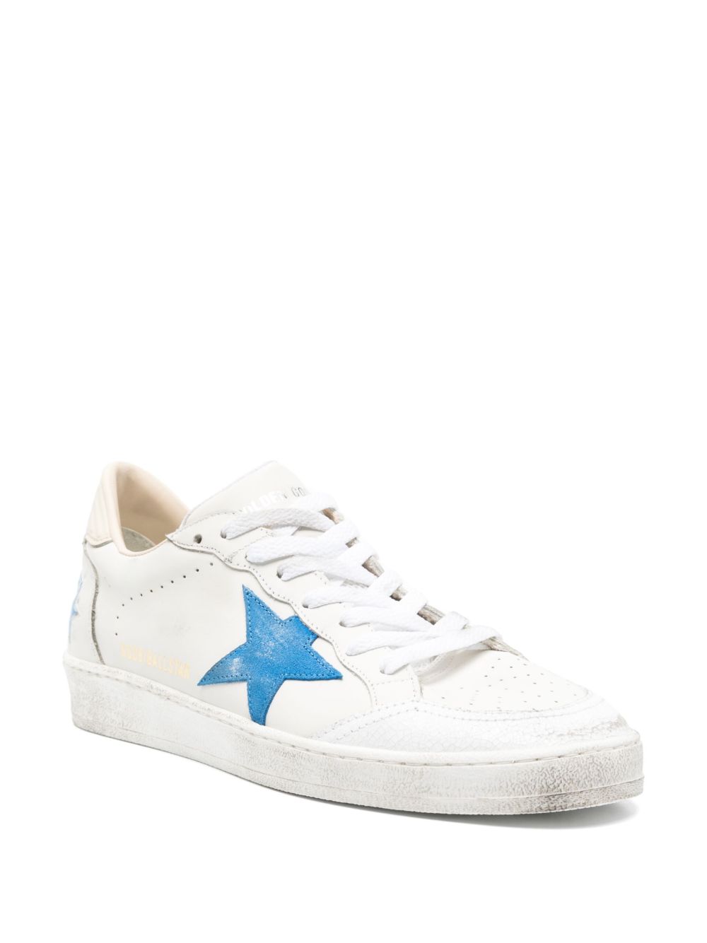 Golden Goose Sneakers Blue Calf Leather