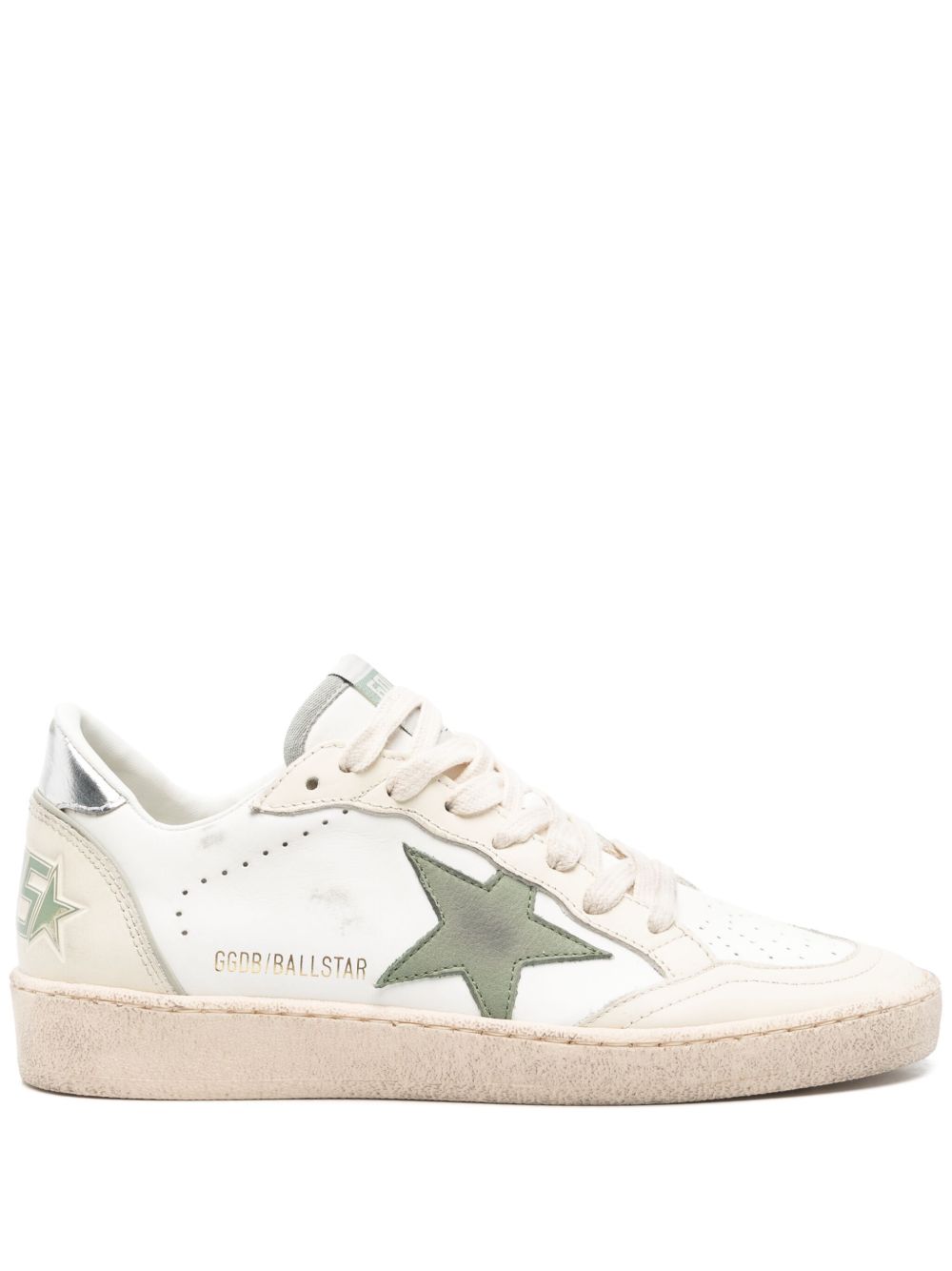 Golden Goose Sneakers Green Calf Leather