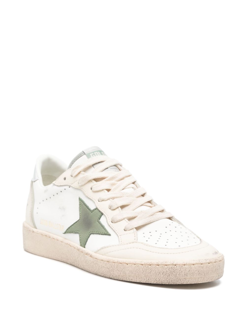 Golden Goose Sneakers Green Calf Leather