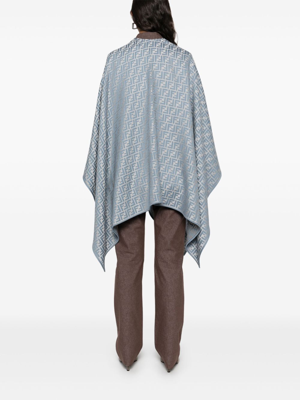 Fendi Jackets Blue Cashmere Silk