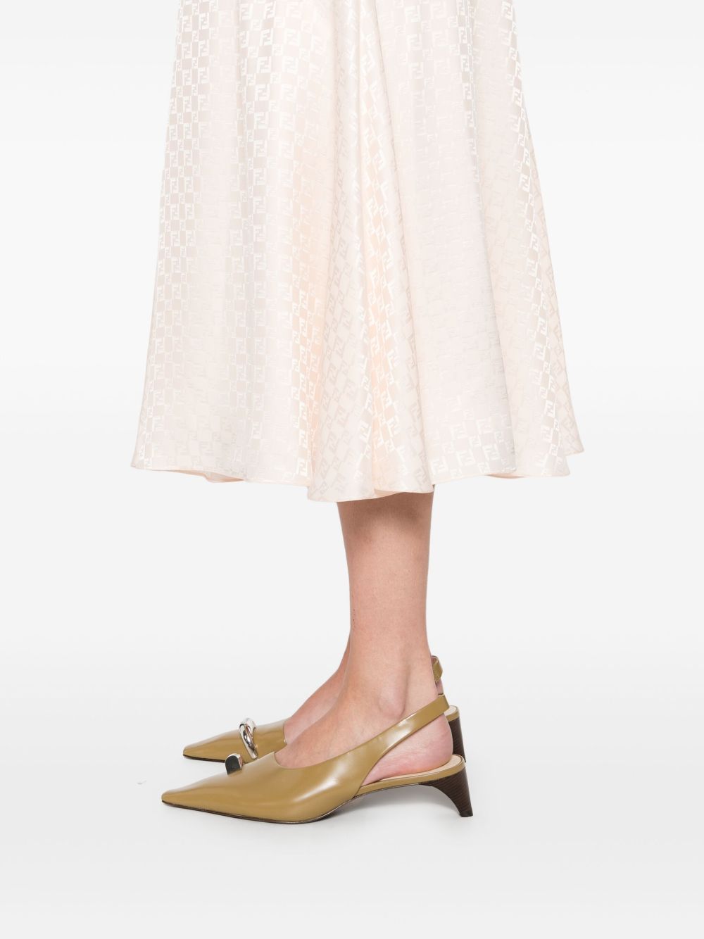 Fendi Skirts Powder Silk