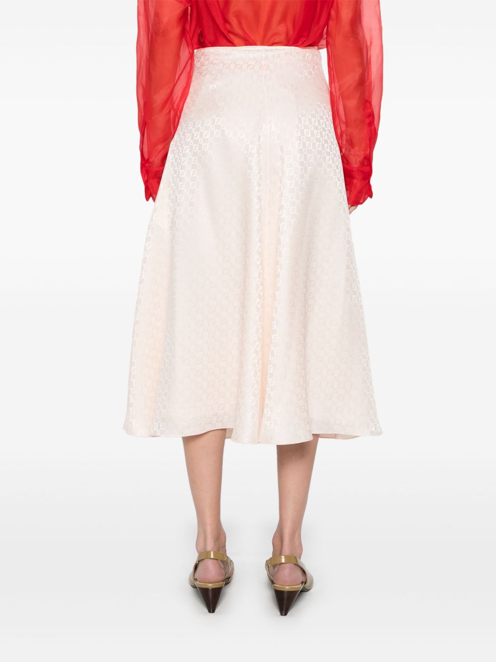 Fendi Skirts Powder Silk
